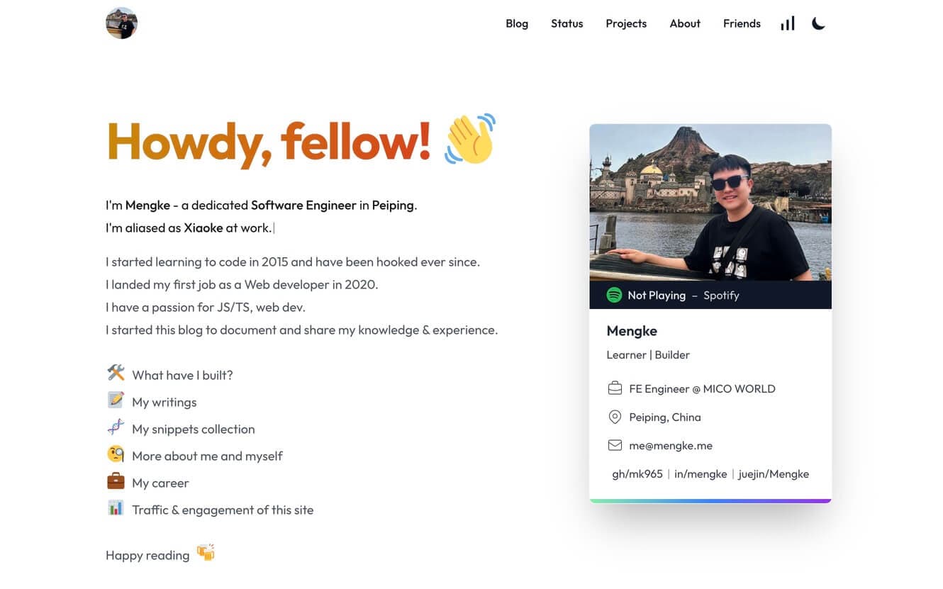 mengke.me - Mengke's coding journey